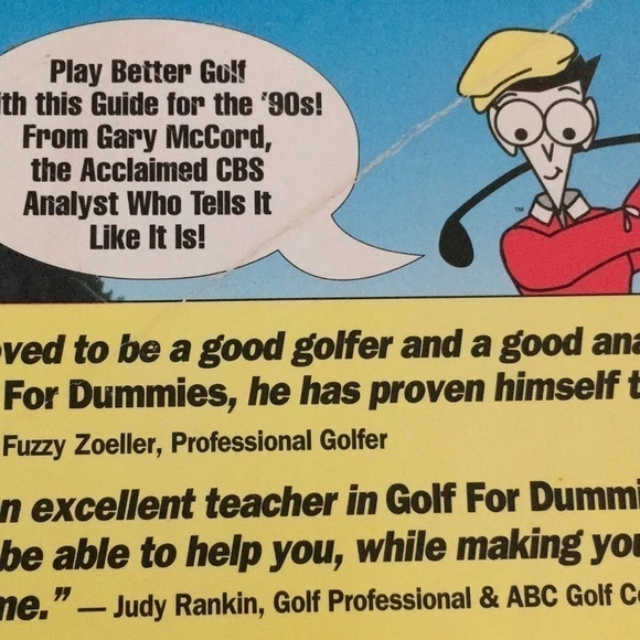 𝅺GOLF For Dummies Soft Cover Book 1996 - Picture 8 of 8